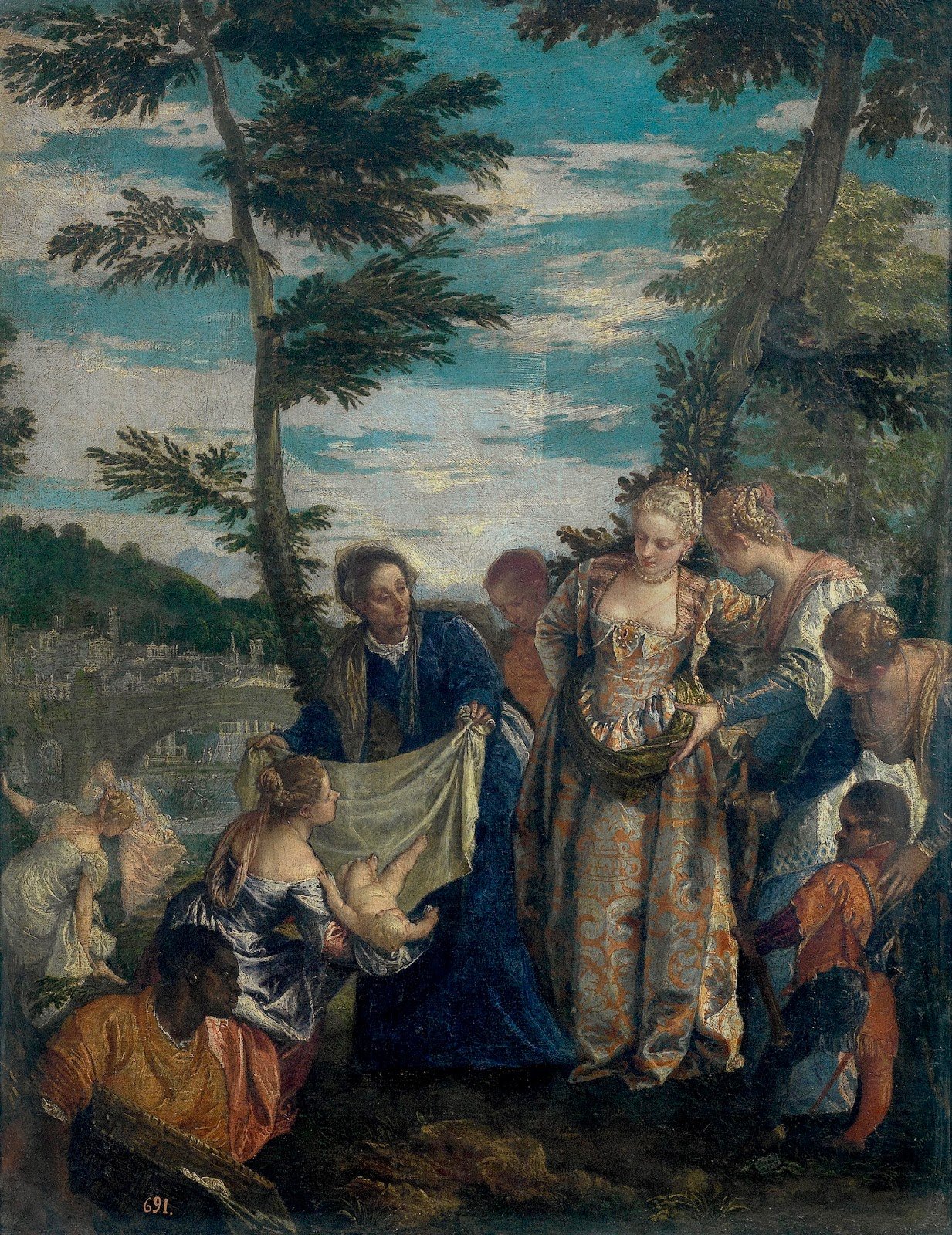 Moisés salvado de las aguas del Nilo